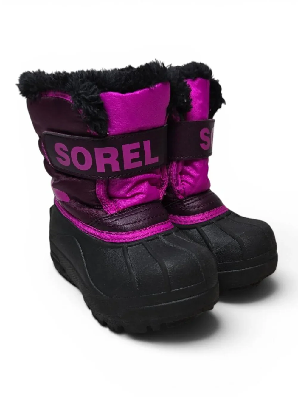 Sorel Toddler Winter Boots Waterproof Outdoor Snow Day Furry Ankle Rubber Sole 8